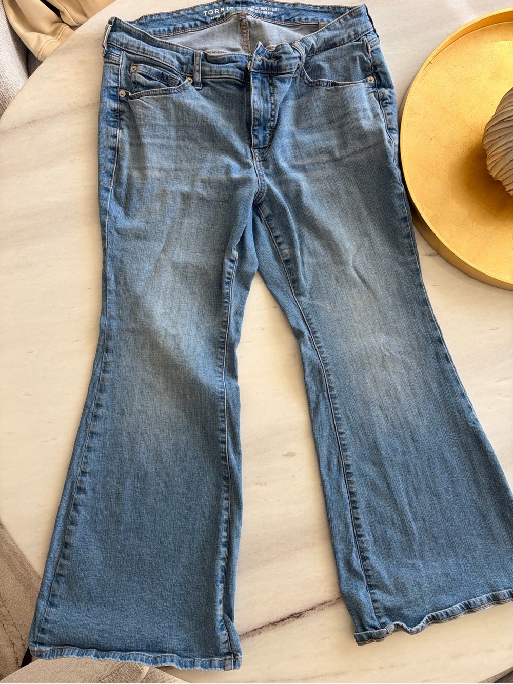 torrid Light Blue Flared Jeans - Wide Leg